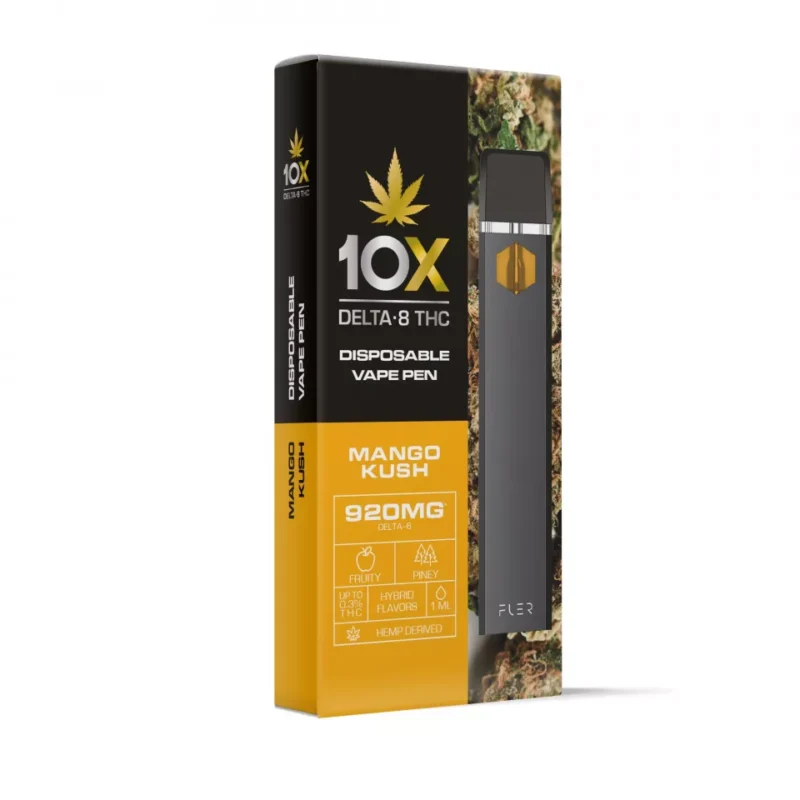 Mango Kush Vape Delta 8 THC - Disposable - 10X - 920mg - Image 3