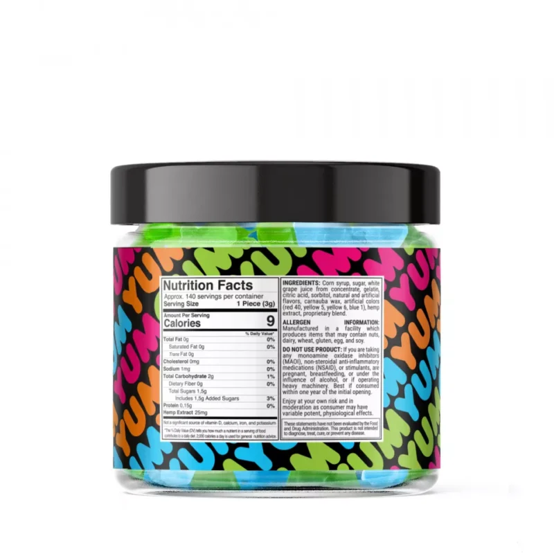 Yum Yum Gummies - CBD Full Spectrum Extra Strength Gummy Bears - 3500MG - Image 3